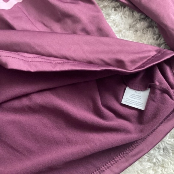 Aero Hoodie Long‎ Sleeve Top Athleisure Pullover Maroon Size M - Picture 2 of 2